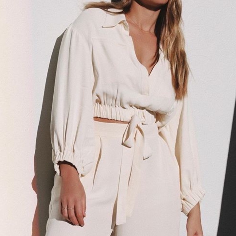 Shona Joy Jacobsen Gathered Waist Shirt